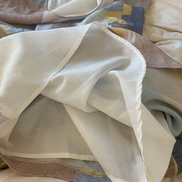 Oliver Bonas Abstract Artsy Shift Dress Womens 10 Colorful Pastel Geo Oversized - Picture 6 of 10